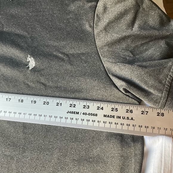 U.S. Polo Assn. Men’s Short Sleeve Polo Shirt Size 2XL, Solid Gray - Picture 4 of 7